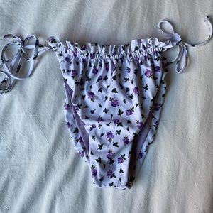 Zaful Purple flower bikini bottom